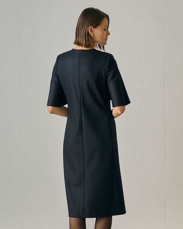 プレミアムジャージー・ケープワンピース 詳細画像 ブラック 4