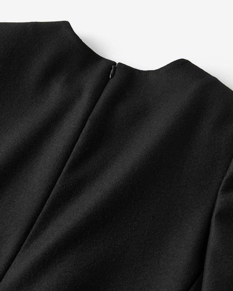 プレミアムジャージー・ケープワンピース 詳細画像 ブラック 8