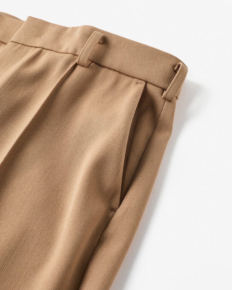 ヴァージンウール混・シガレットパンツ 詳細画像 ベージュ 7