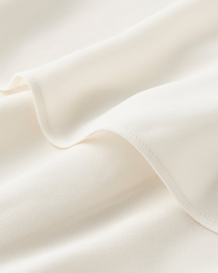 ドレープアセテート・イレギュラーヘムブラウス 詳細画像 ホワイト 9