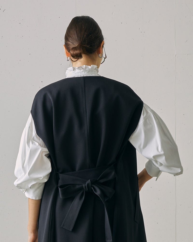 タイプライター・スタンドフリルブラウス 詳細画像 ホワイト 3