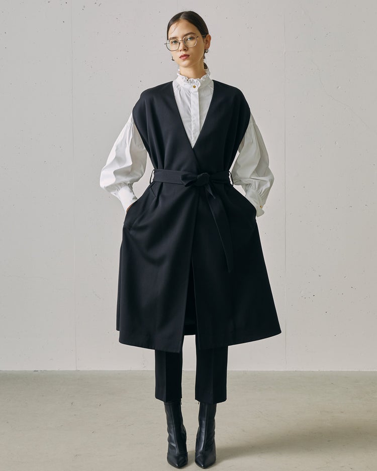 タイプライター・スタンドフリルブラウス 詳細画像 ホワイト 9