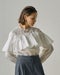綿シルクオーガンジー・ラッフルフリルブラウス 詳細画像