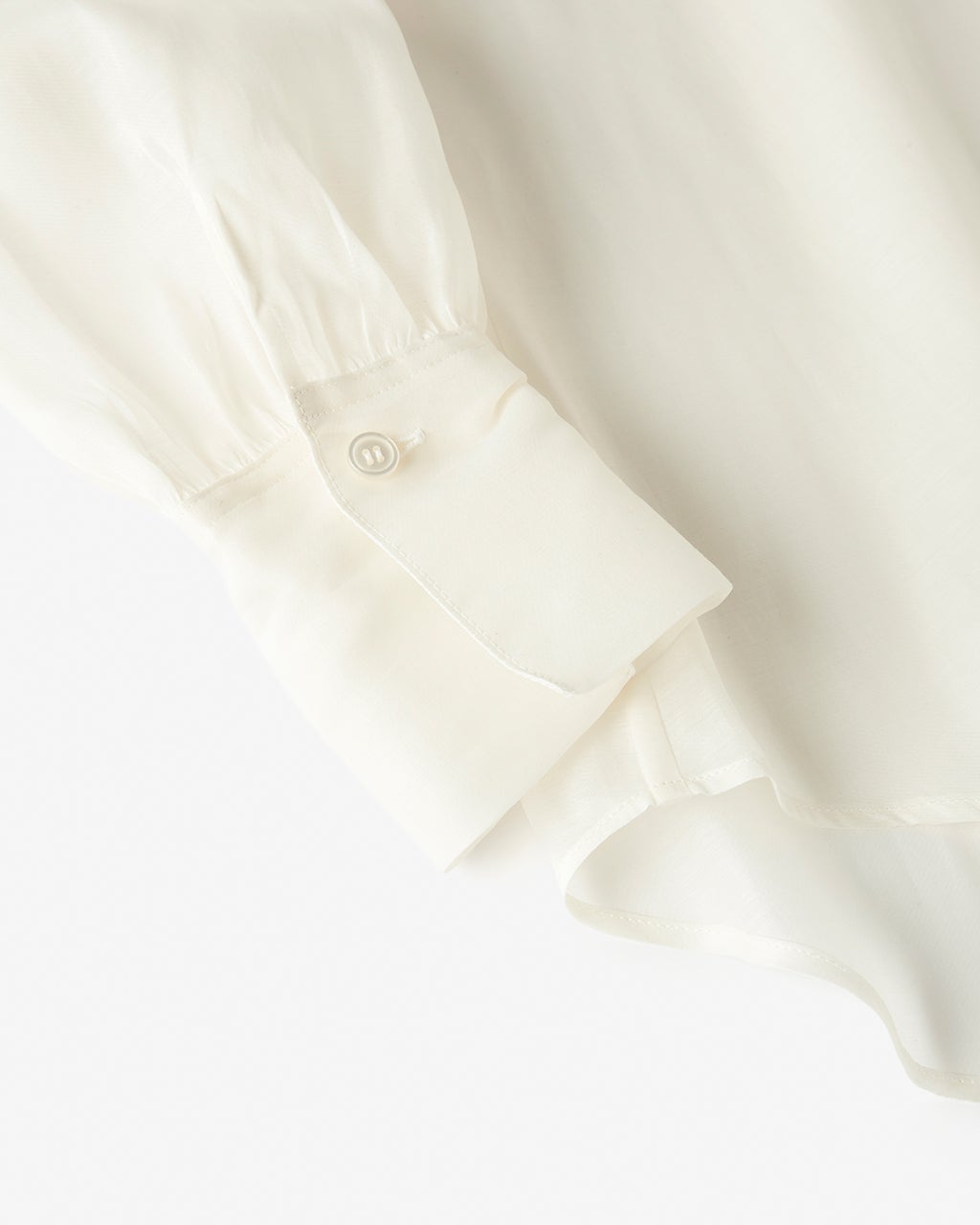 綿シルクオーガンジー・ボウタイブラウス/DoCLASSE