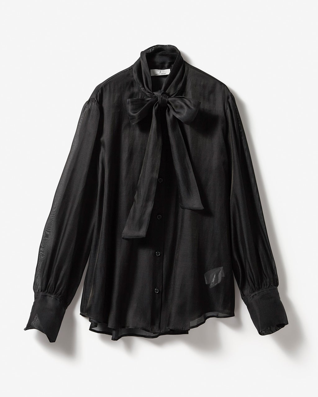 綿シルクオーガンジー・ボウタイブラウス/40代50代からのレディース