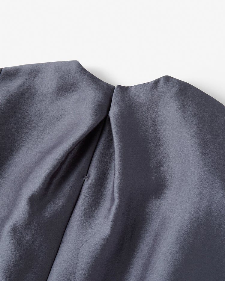 オクタダブルクロス・バックコクーンブラウス 詳細画像 グレー 7