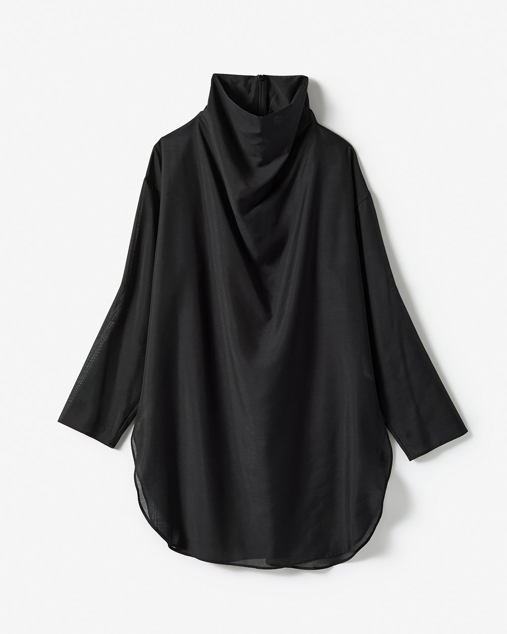 ドレープハイネック・ロングブラウス/40代50代からのレディース