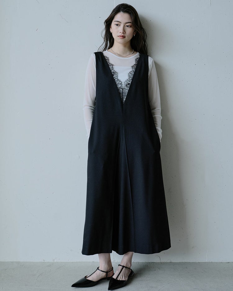 ●ストレッチオーガンジー・クルーネックトップス 詳細画像 オフホワイト 7