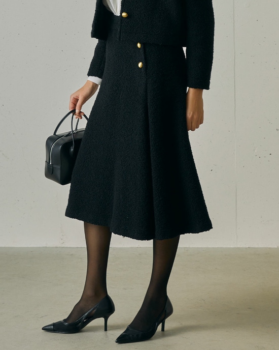 リングツイード・Aラインスカート