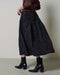 光沢タフタ・ギャザープリーツスカート 詳細画像