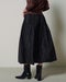 光沢タフタ・ギャザープリーツスカート 詳細画像