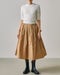 光沢タフタ・ギャザープリーツスカート 詳細画像