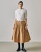 光沢タフタ・ギャザープリーツスカート 詳細画像