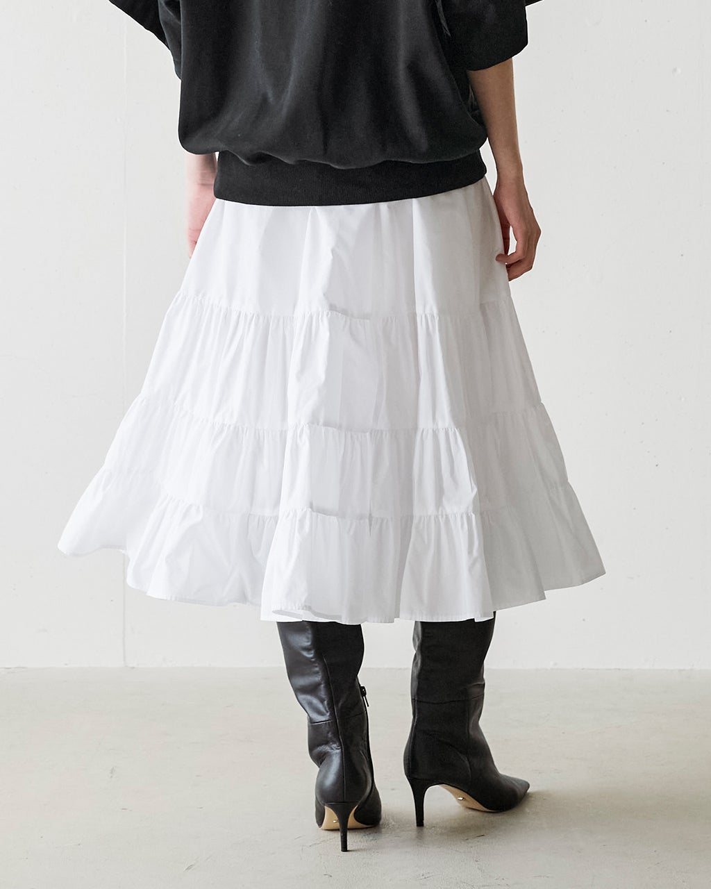 humoresque ホワイト ロングスカート humoresque ホワイト ロングスカート humoresque | ユーモレスク