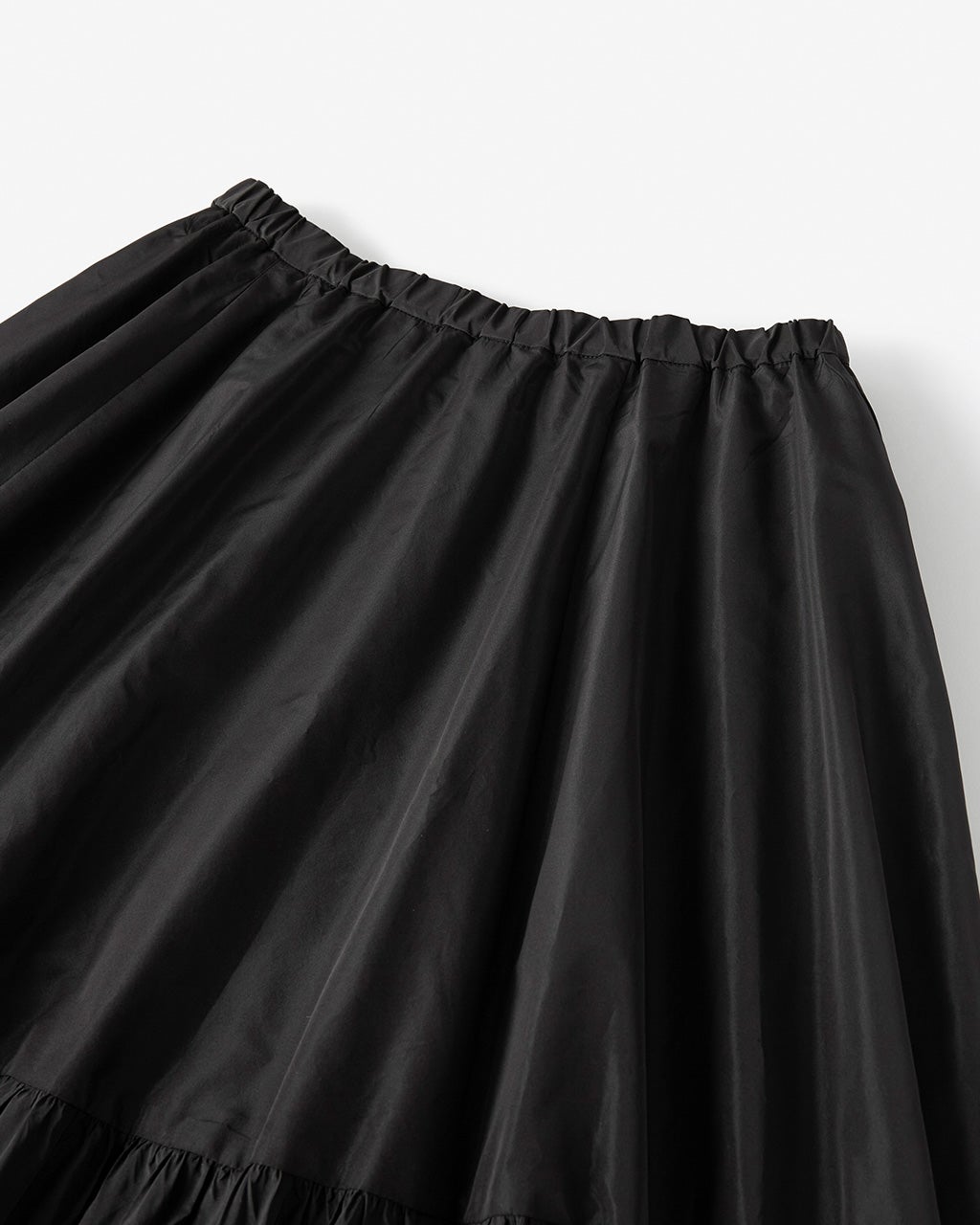 光沢タフタ・ギャザーロングスカート/40代50代からのレディース