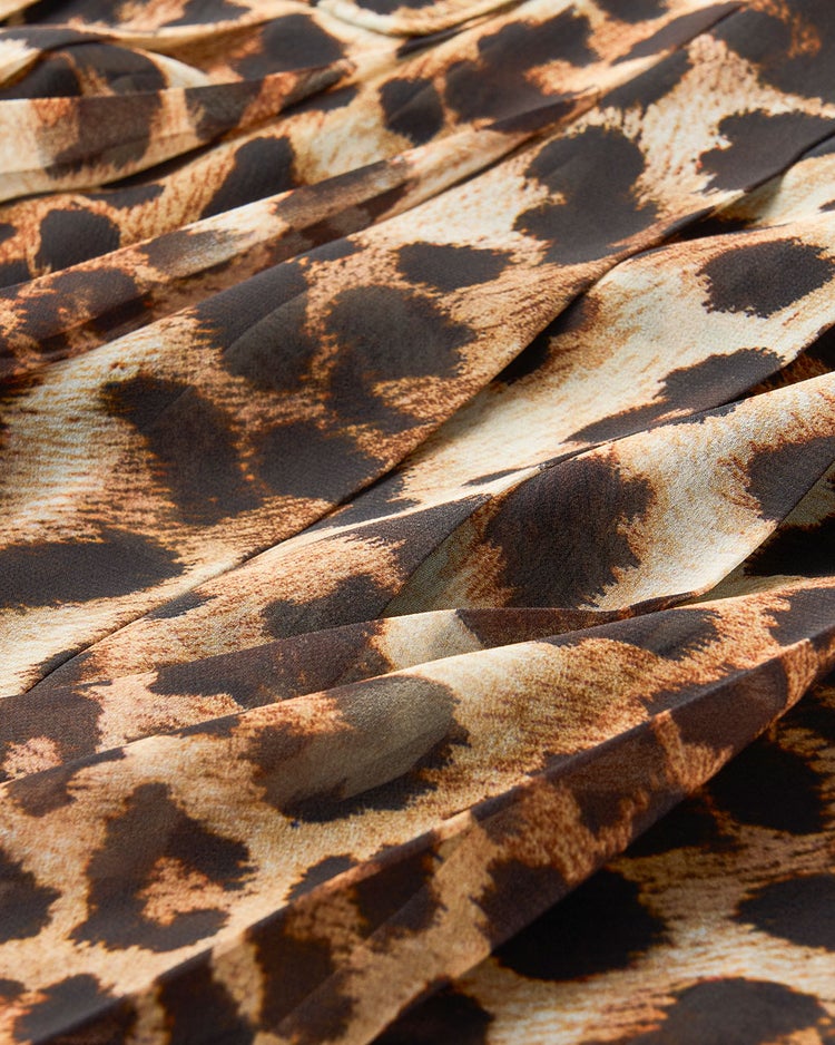 レオパードプリント・プリーツミディスカート 詳細画像 アニマル 10