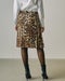 レオパードプリント・プリーツミディスカート 詳細画像