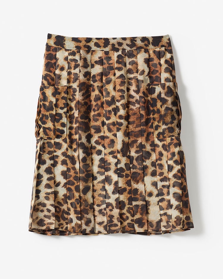 レオパードプリント・プリーツミディスカート 詳細画像 アニマル 7