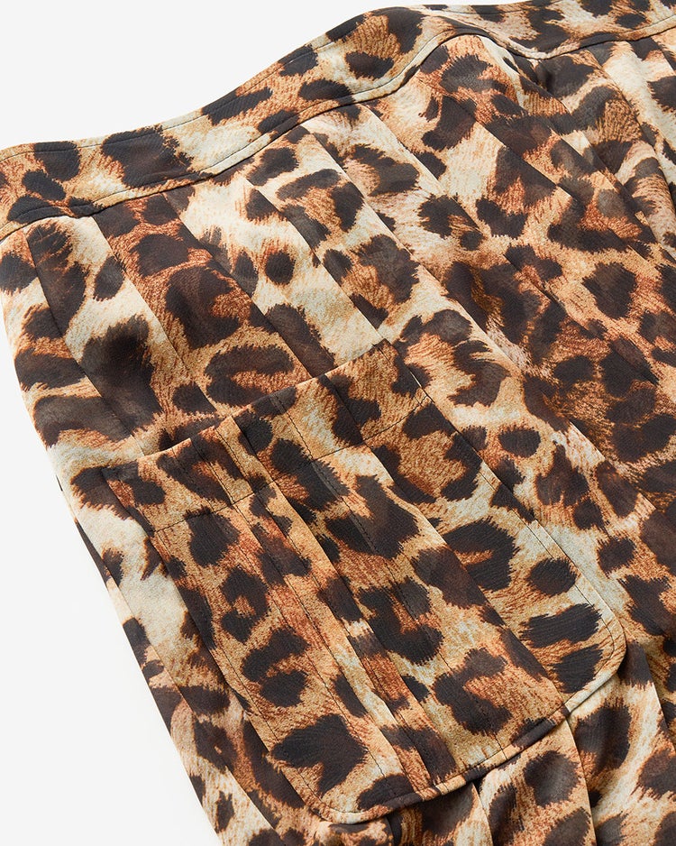 レオパードプリント・プリーツミディスカート 詳細画像 アニマル 9