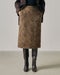 起毛ジャカード・レオパード柄スカート 詳細画像