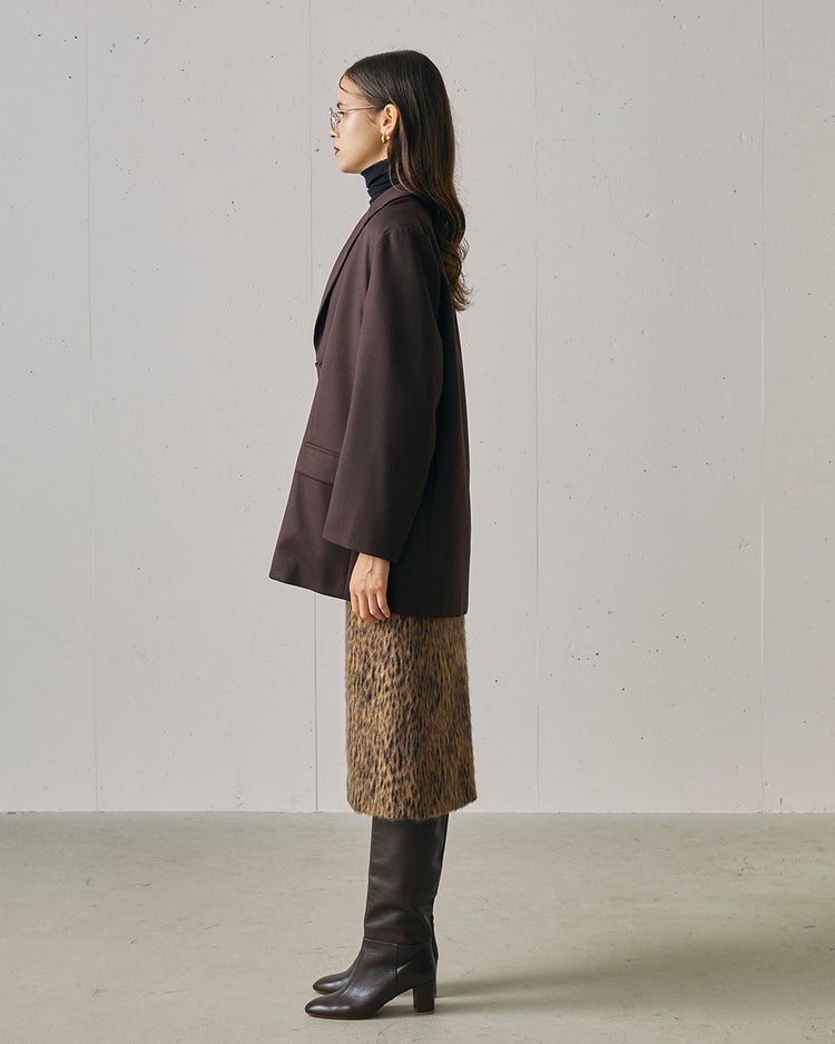 起毛ジャカード・レオパード柄スカート 詳細画像 レオパード 4