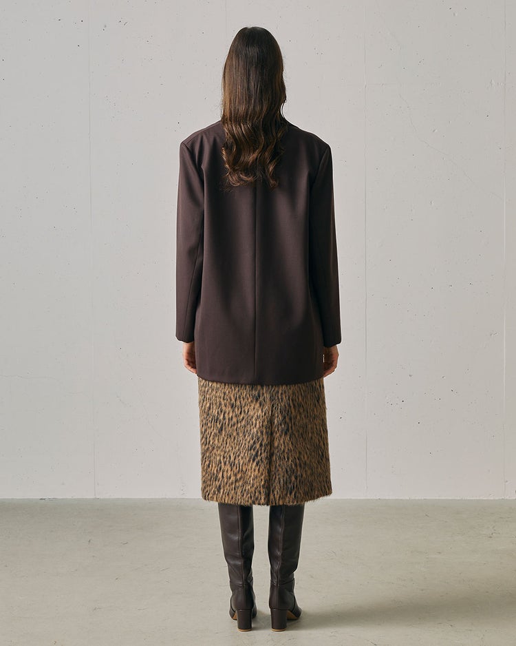 起毛ジャカード・レオパード柄スカート 詳細画像 レオパード 5