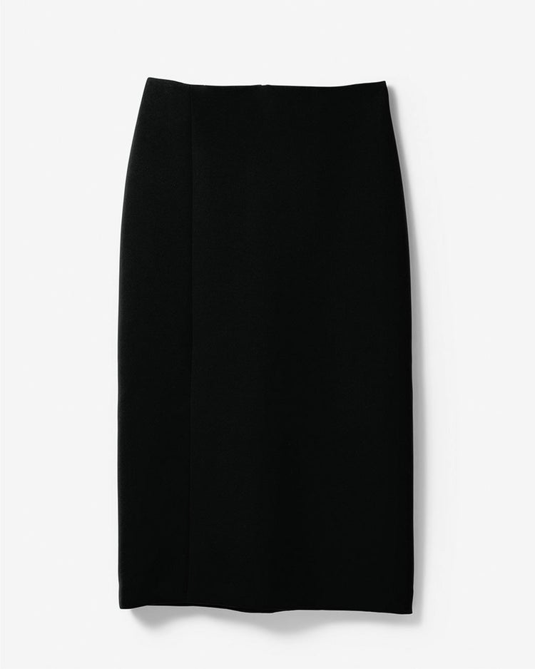 マトラッセクロス・スリットAラインスカート 詳細画像 ブラック 1