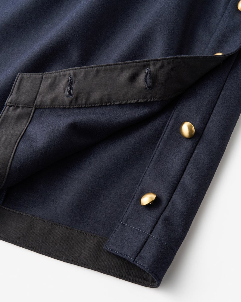 140’sウール・サイドボタンスカート 詳細画像 ネイビー 9