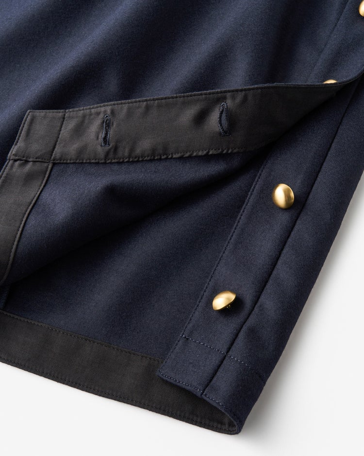 140’sウール・サイドボタンスカート 詳細画像 ネイビー 9