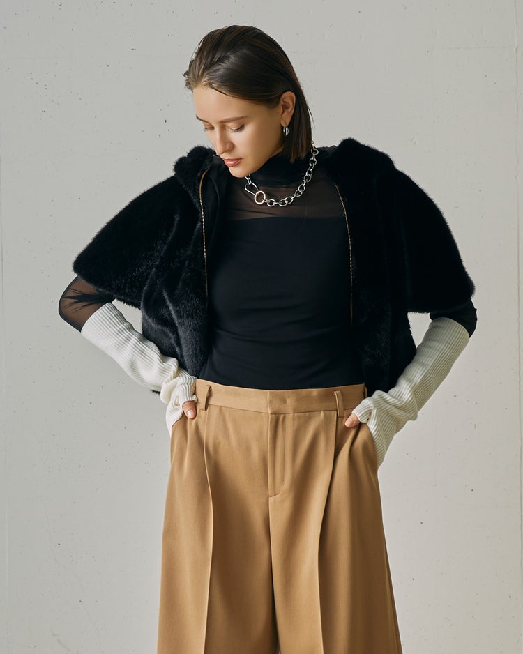 ウルトラファインメリノ・ロンググローブ 詳細画像 ホワイト 6