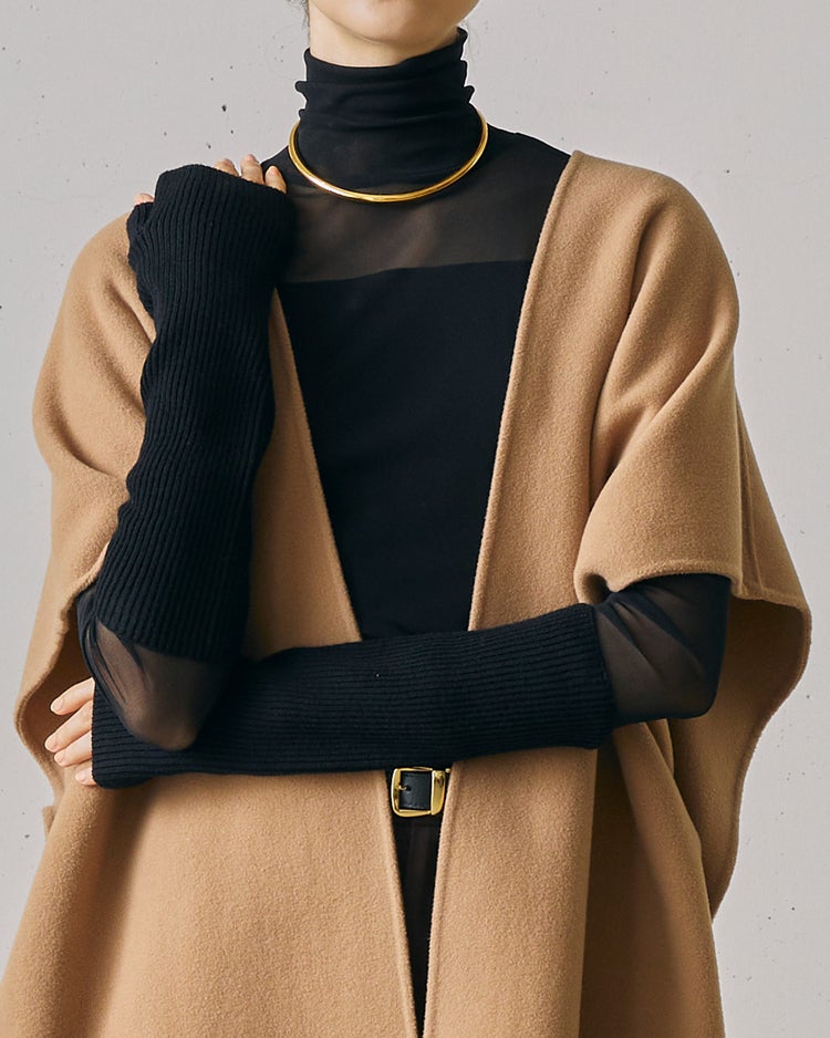 ウルトラファインメリノ・ロンググローブ 詳細画像 ブラック 1