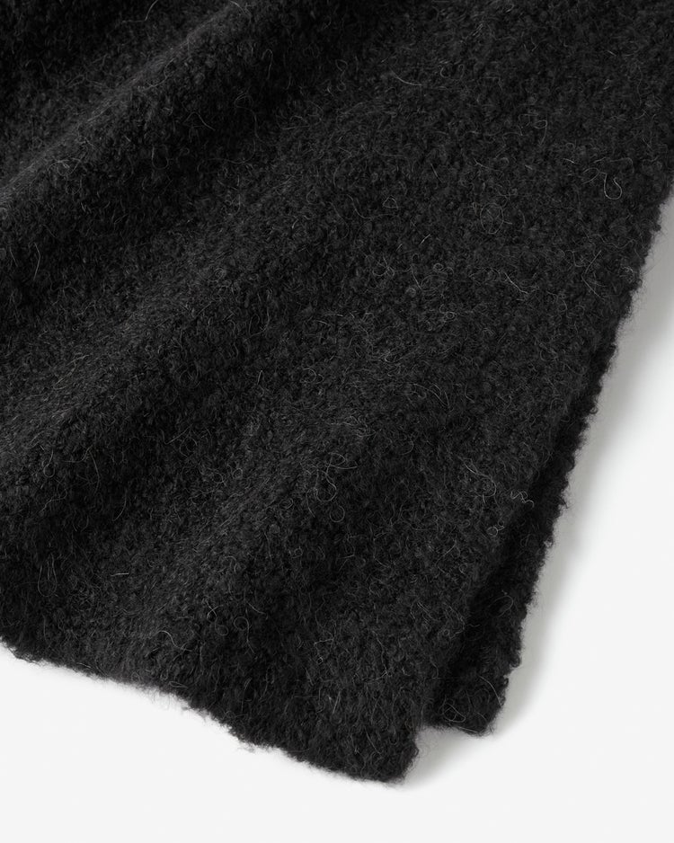 アルパカループヤーン・ストールコート 詳細画像 ブラック 10