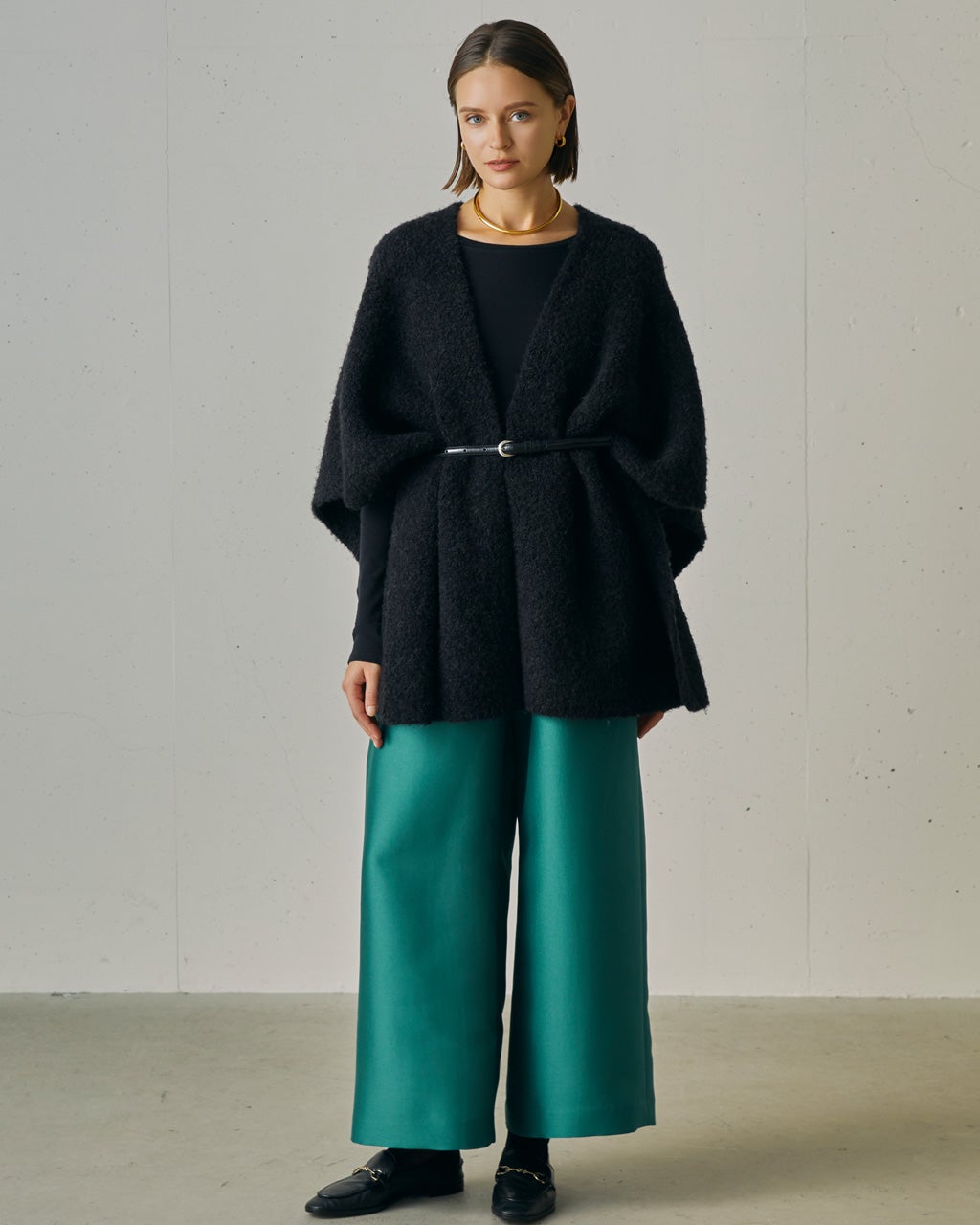 アルパカループヤーン・ストールコート/DoCLASSE