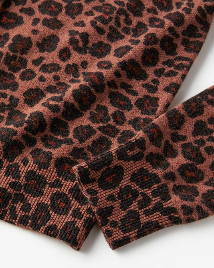 ハイカウントメリノ・レオパードカーディガン 詳細画像 レオパード 8