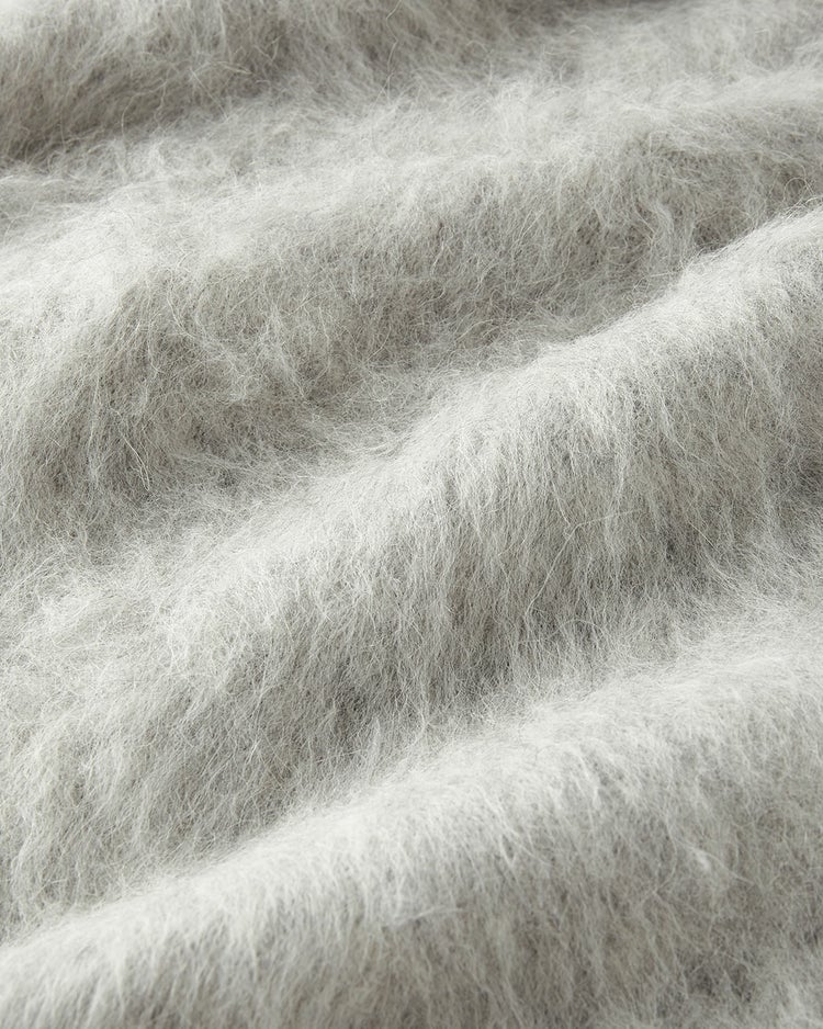 エアリーアルパカ・Vネックカーディガン 詳細画像 ライトグレー 4