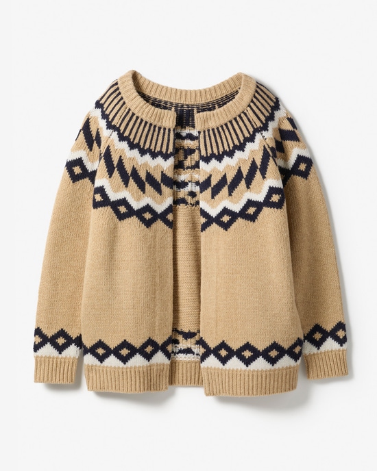 ピュアウール・ノルディックカーディガン