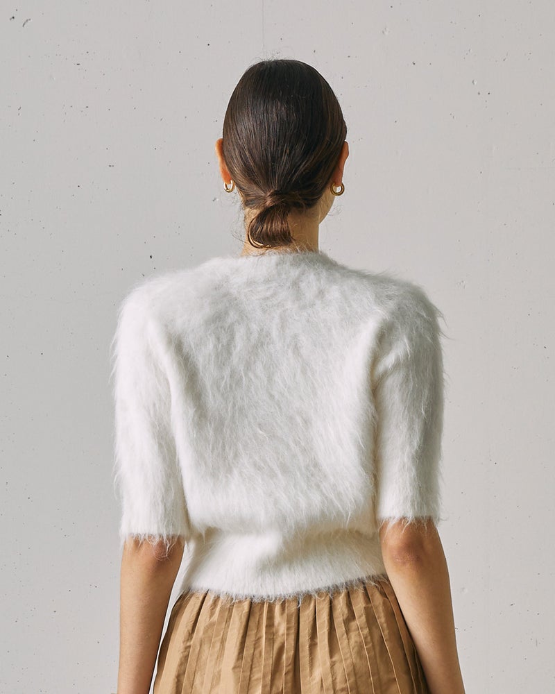 アルパカシャギー・コンパクトトップス 詳細画像 ホワイト 3