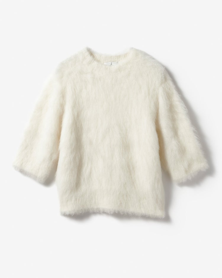 アルパカシャギー・コンパクトトップス 詳細画像 ホワイト 6