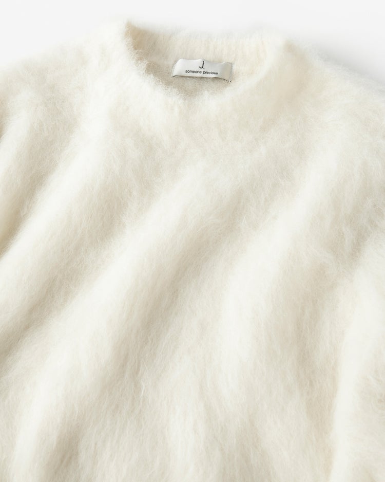 アルパカシャギー・コンパクトトップス 詳細画像 ホワイト 7