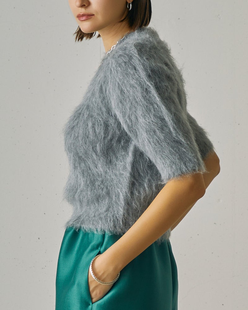 アルパカシャギー・コンパクトトップス 詳細画像 ライトグレー 2