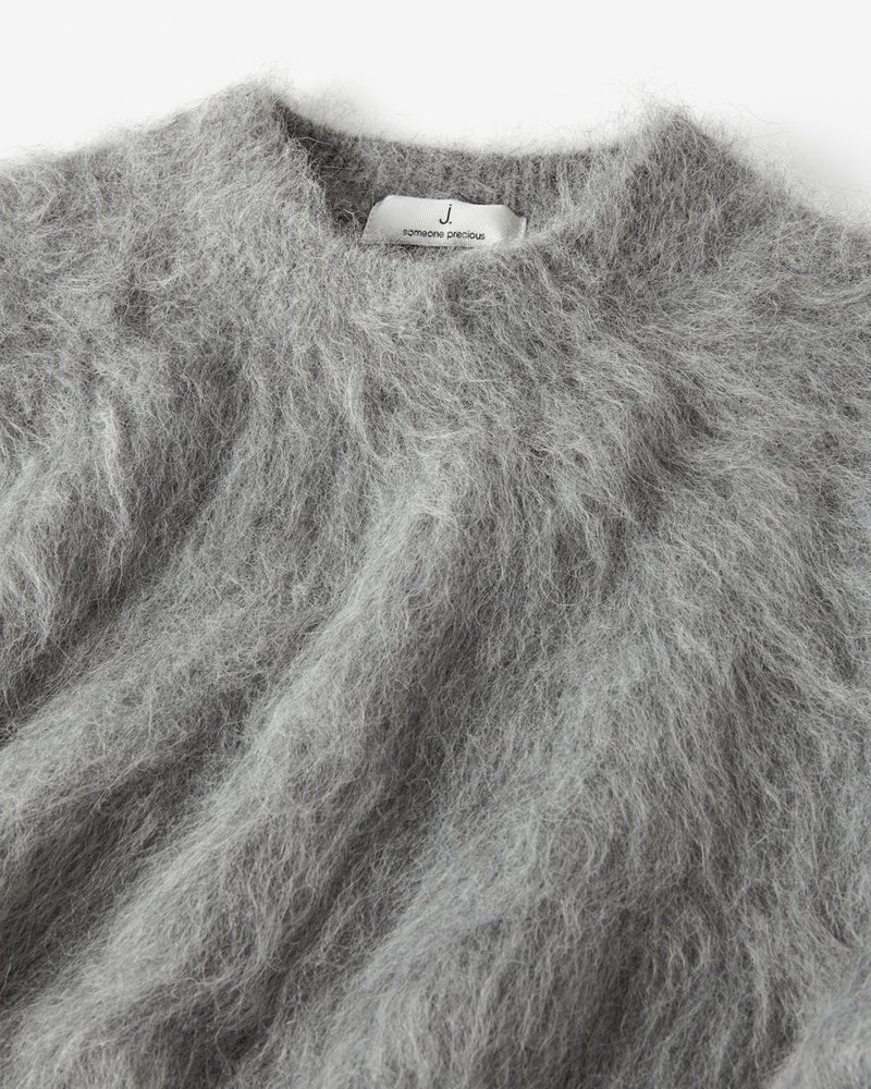 アルパカシャギー・コンパクトトップス 詳細画像 ライトグレー 7