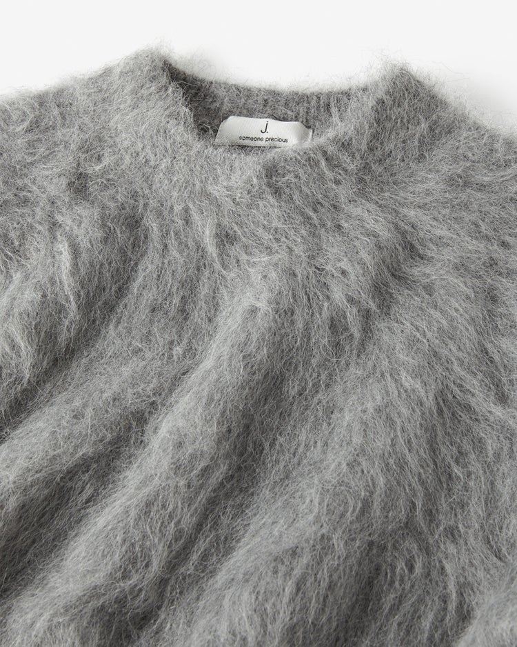 アルパカシャギー・コンパクトトップス 詳細画像 ライトグレー 7