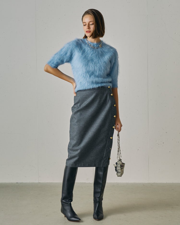 アルパカシャギー・コンパクトトップス 詳細画像 ブルー 5