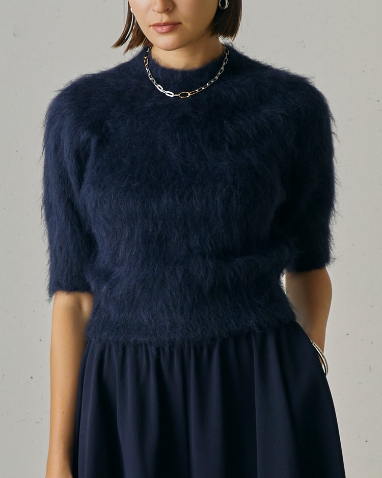 アルパカシャギー・コンパクトトップス 詳細画像 ネイビー 1