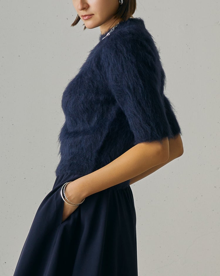 アルパカシャギー・コンパクトトップス 詳細画像 ネイビー 2