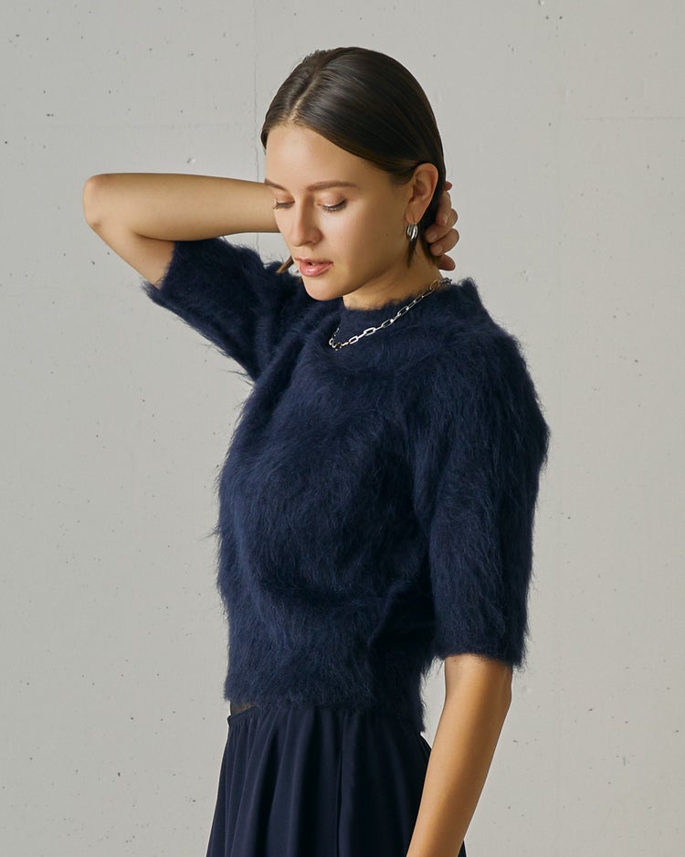 アルパカシャギー・コンパクトトップス 詳細画像 ネイビー 4