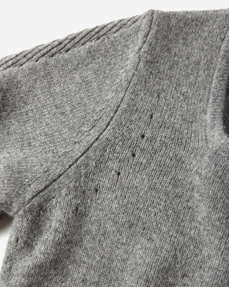 リュクスメリノ・２WAYビジューネックセーター 詳細画像 グレー 5