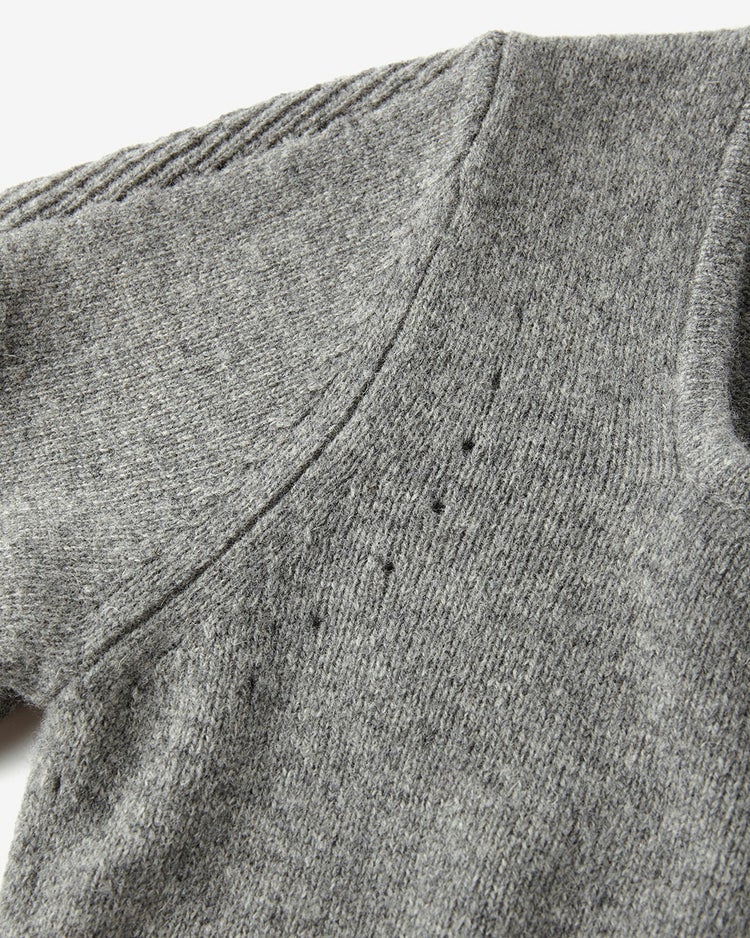リュクスメリノ・２WAYビジューネックセーター 詳細画像 グレー 5
