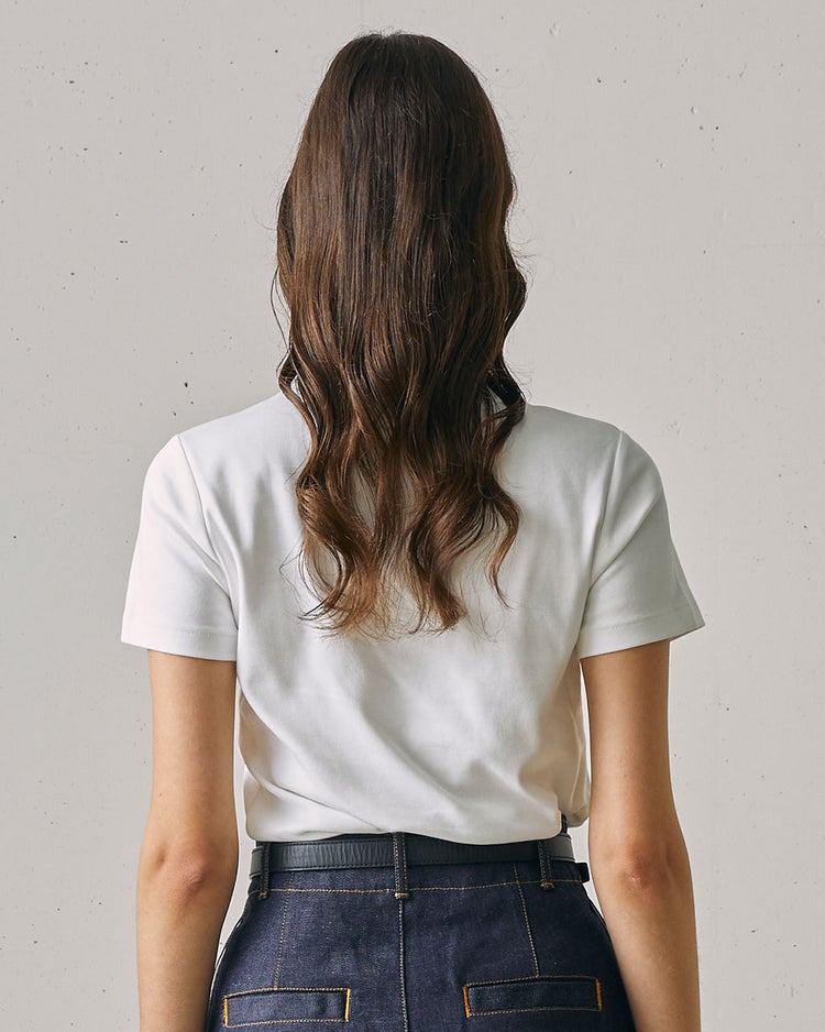  ピュアコットンスムース／半袖T 詳細画像 オフホワイト 3