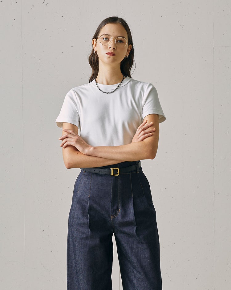  ピュアコットンスムース／半袖T 詳細画像 オフホワイト 4